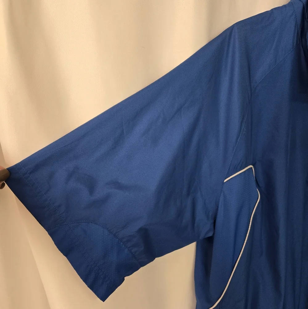 Sunice Shorter Sleeves Quarter Zip Golf Outdoors Blue Jacket  Size L